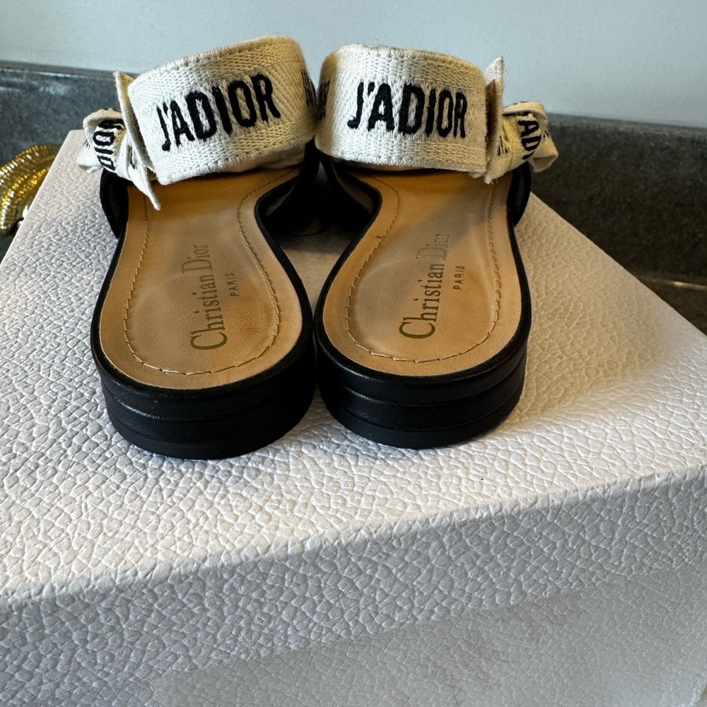 Dior Black J'Adior Slingback Shoes - Picture 5 of 12